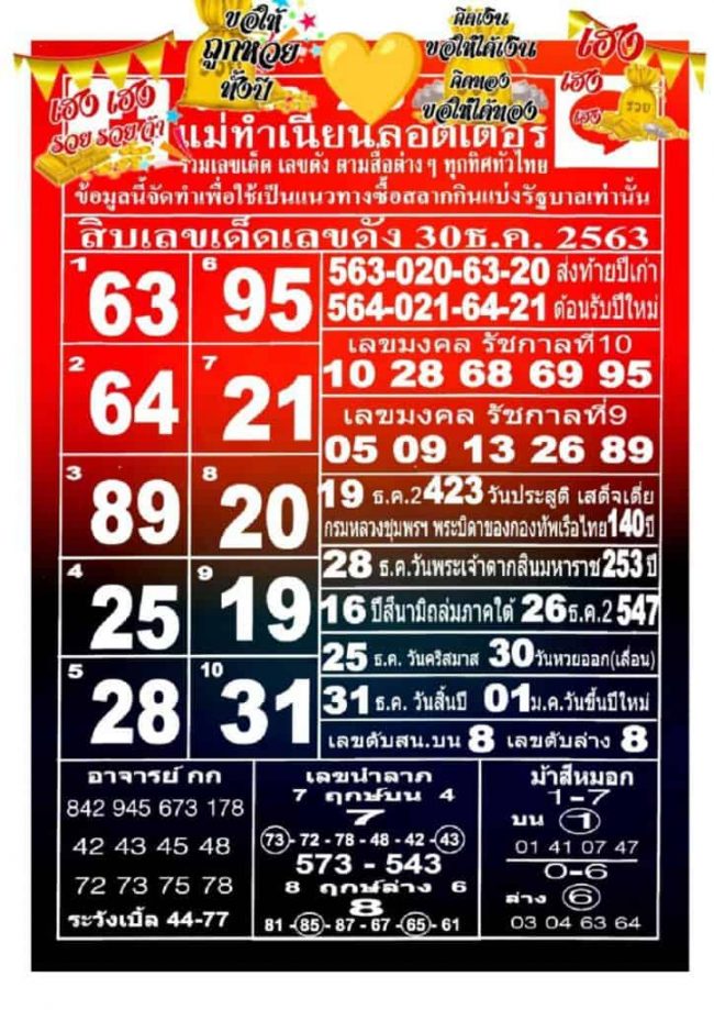 หวยซอง หวยแม่ทำเนียน-301263