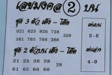หวยซอง-หวยอาจารย์หนู-010264