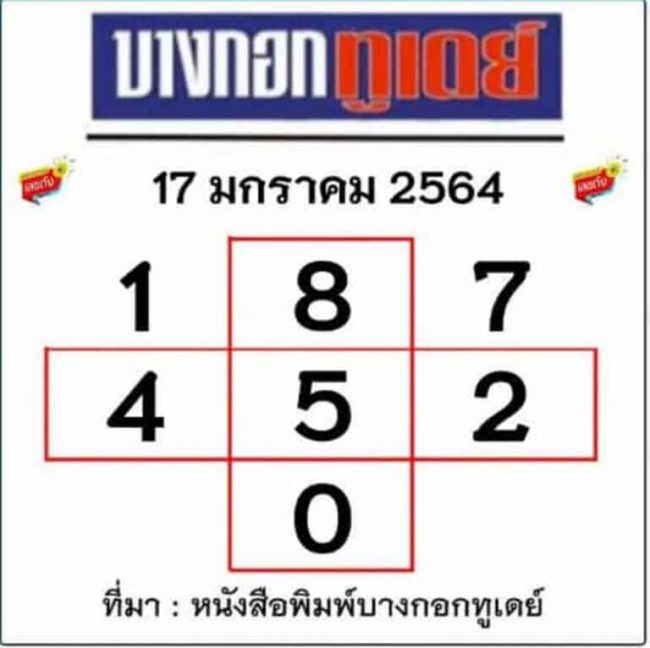 หวยบางกอกทูเดย์-170164
