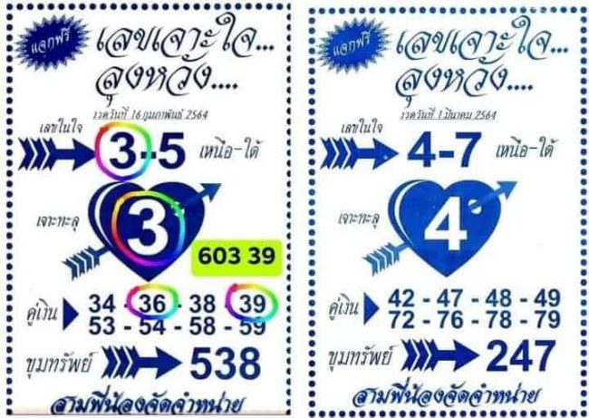 หวยซอง-หวยลุงหวัง-010364