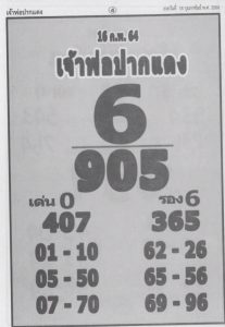 หวยซอง-หวยเจ้าพ่อปากแดง-160264