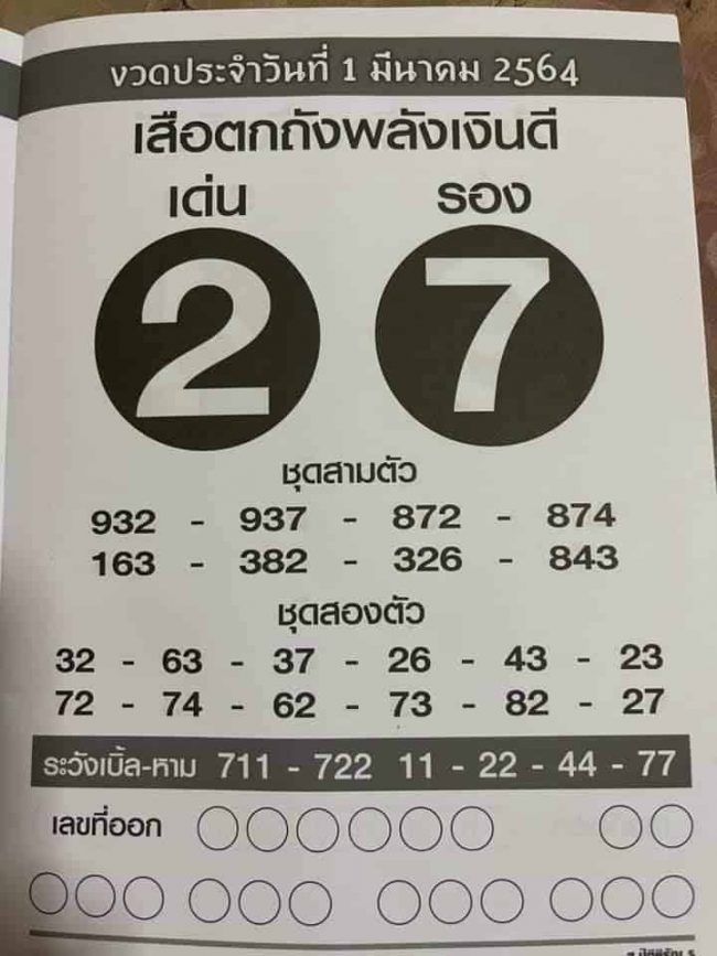 หวยเสือตกถังพลังเงินดี-010364