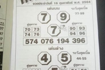 หวยซอง-หวยโค้งสุดท้าย-160264