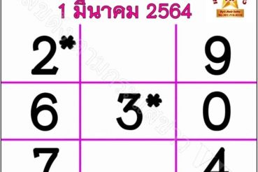 หวยหนังสือพิมพ์ หวยเดลินิวส์-010364