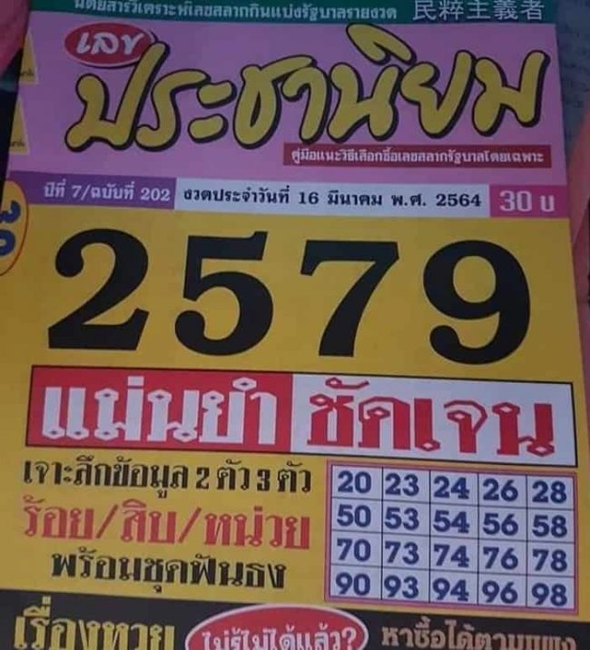 หวยซอง หวยประชานิยม-160364