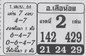 หวยซอง หวยอาจารย์เสือน้อย-010464