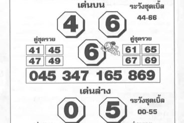 หวยซอง หวยโค้งสุดท้าย-010464