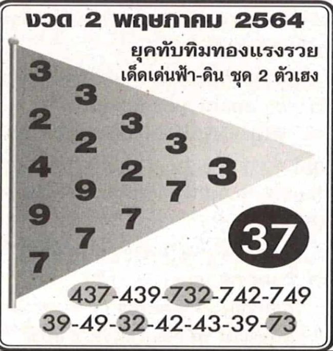 หวยซอง หวยทับทิมทอง-020564