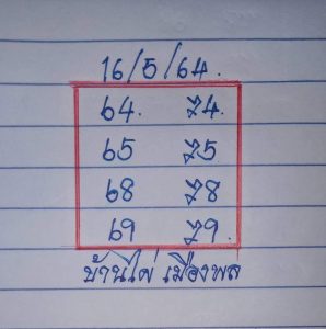 หวยซอง หวยบ้านไผ่เมืองพล-160564
