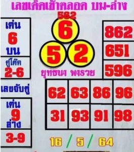 หวยซอง-หวยยุทธนาพารวย-160564