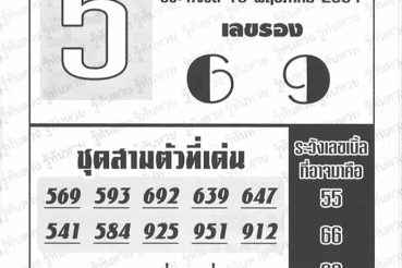 หวยซอง หวยอาจารย์ช้าง-160564