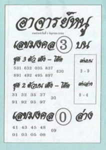 หวยซอง หวยอาจารย์หนู-010664