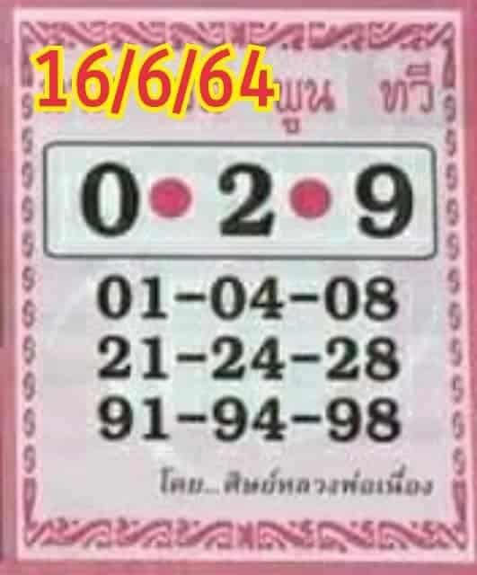 หวยซอง หวยศิษย์หลวงพ่อเนื่อง-160664