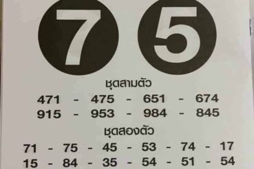 หวยซอง หวยเสือตกถัง-160664