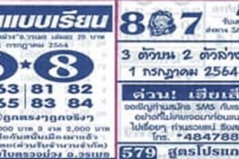 หวยซอง หวยใบตรวจม่วง-010764