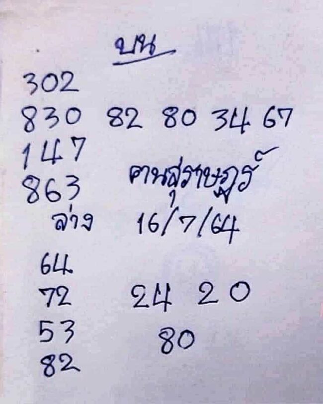 หวยซอง หวยคนสุราษฎร์-160764