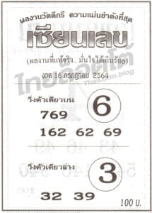 หวยซอง หวยเซียนเลข-160764
