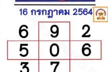 หวยหนังสือพิมพ์ หวยบางกอกทูเดย์-160764