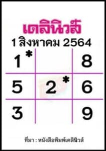 หวยหนังสือพิมพ์ หวยเดลินิวส์-010864