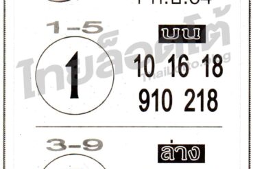 หวยซอง หวยคนชี้โชค-010964