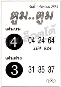 หวยซอง หวยตูมตูม-010964