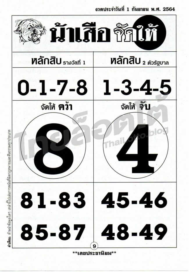 หวยซอง หวยน้าเสือจัดให้-010964