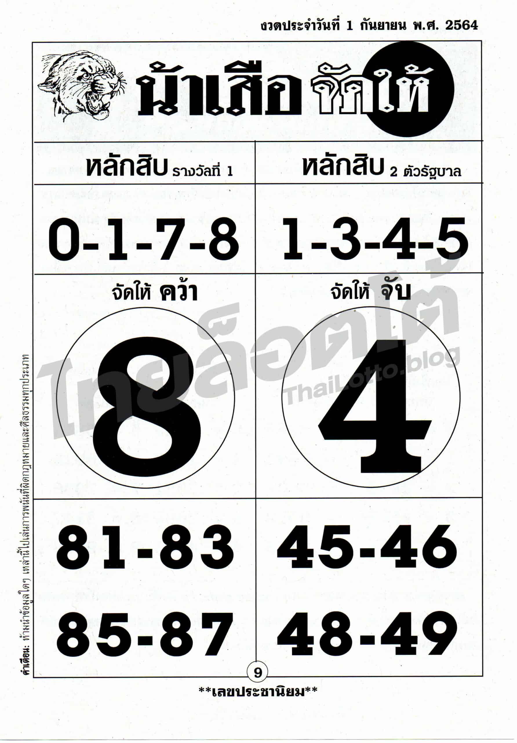 หวยซอง หวยน้าเสือจัดให้-010964