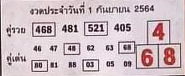 หวยซอง หวยบอกลาภ-010964