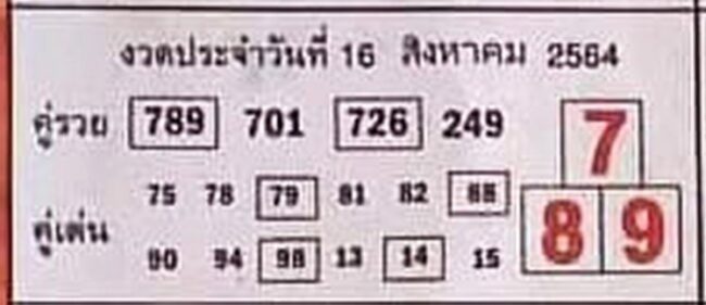 หวยซอง หวยบอกลาภ-160864