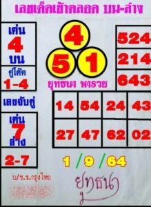 หวยซอง หวยยุทธนาพารวย-010964