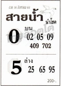 หวยซอง หวยสายน้ำนำโชค-160864