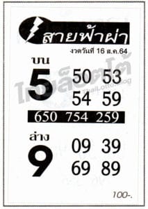 หวยซอง หวยสายฟ้าผ่า-160864
