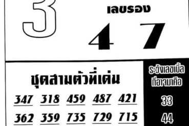 หวยซอง หวยอาจารย์ช้าง-160864