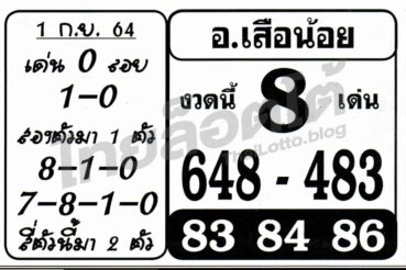 หวยซอง หวยอาจารย์เสือน้อย-010964