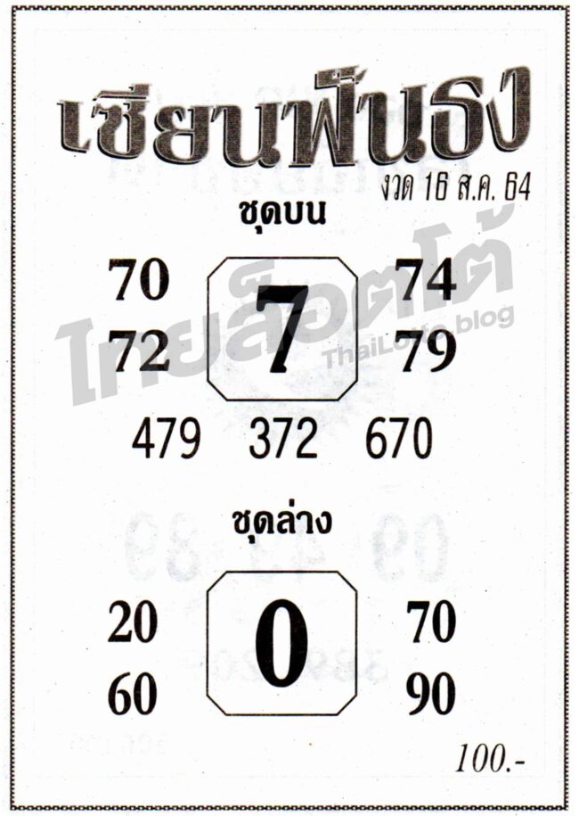 หวยซอง หวยเซียนฟันธง-160864