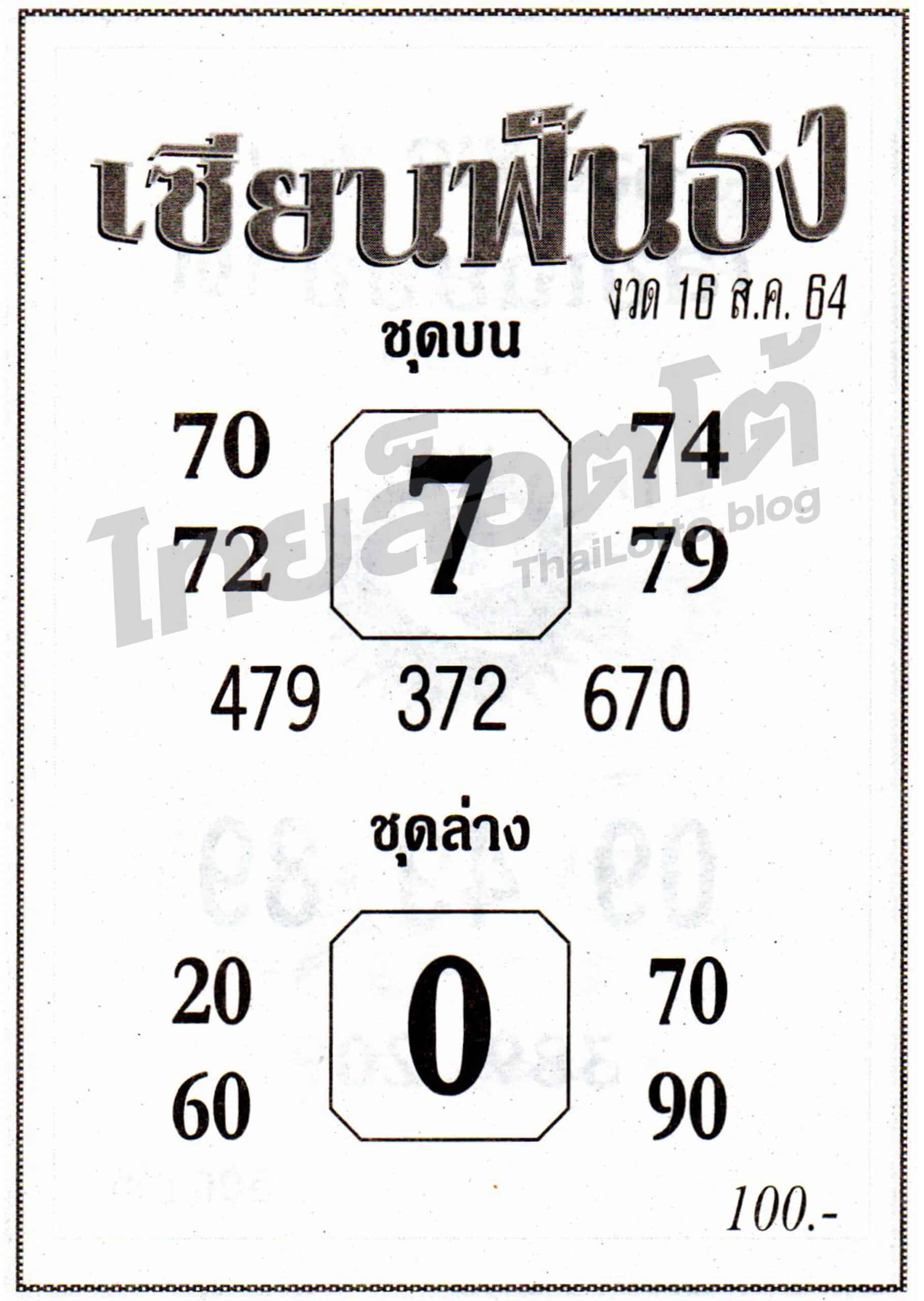 หวยซอง หวยเซียนฟันธง-160864