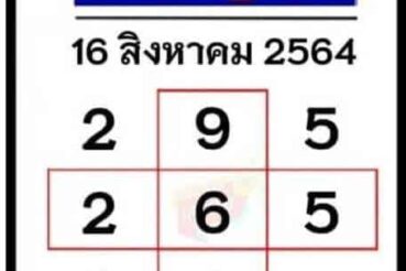 หวยหนังสือพิมพ์ หวยบางกอกทูเดย์-160864