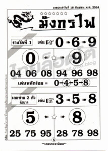 หวยซอง หวยมังกรไฟ-160964