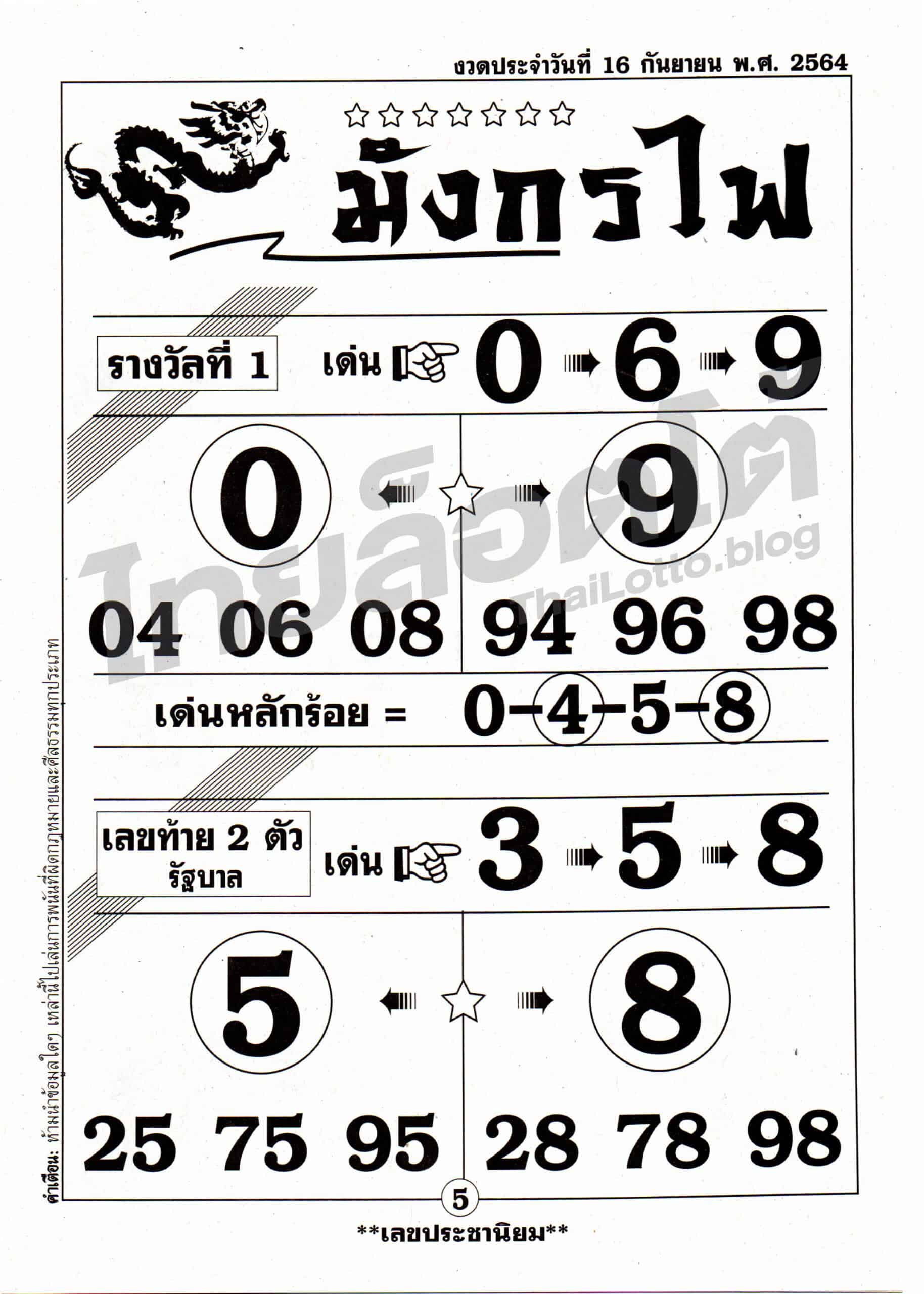 หวยซอง หวยมังกรไฟ-160964