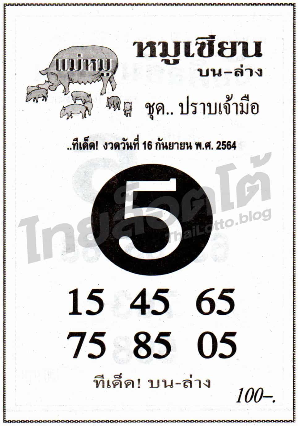 หวยซอง หวยหมูเซียน-160964