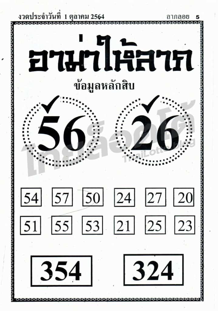 หวยซอง หวยอาม่าให้ลาภ-011064
