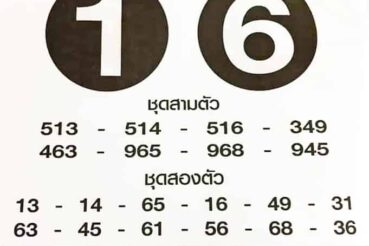 หวยซอง หวยเสือตกถัง-160964