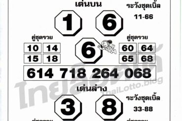 หวยซอง หวยโค้งสุดท้าย-160964