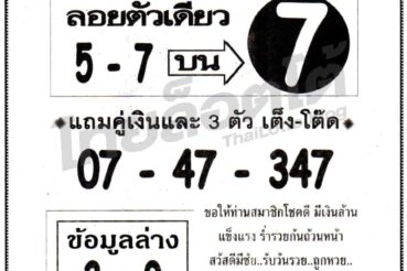 หวยซอง หวยทวีลาภผลบน-011164