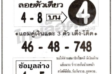 หวยซอง หวยทวีลาภผลบน-161064