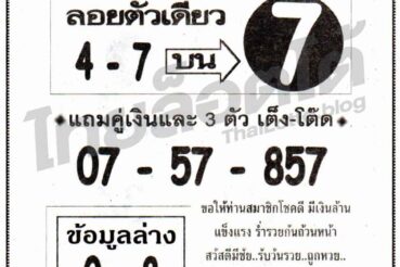 หวยซอง หวยทวีลาภผลบน-011264