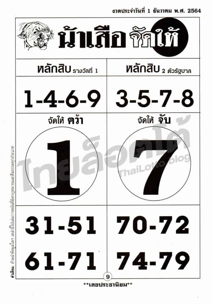 หวยซอง หวยน้าเสือจัดให้-011264