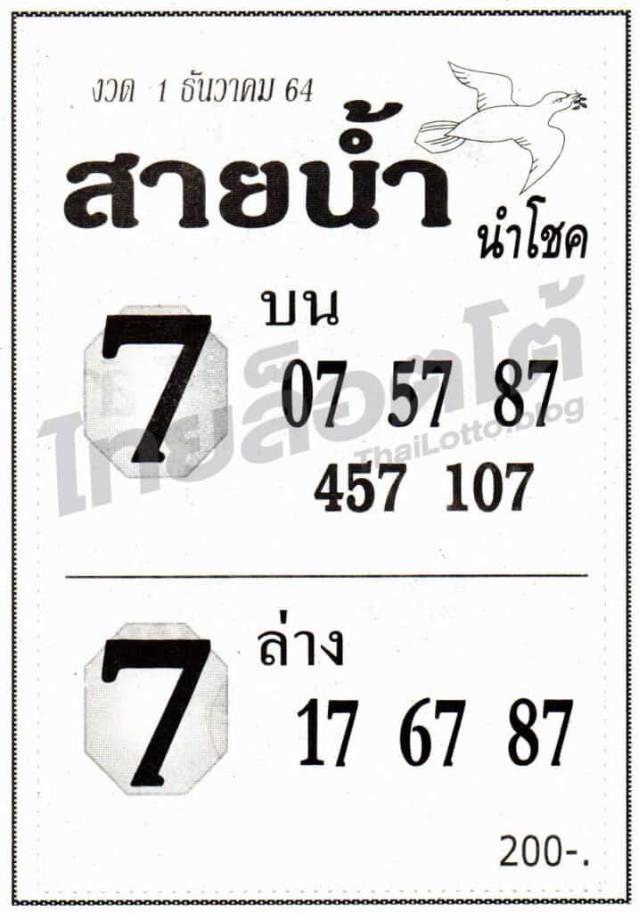 หวยซอง หวยสายน้ำนำโชค-011264