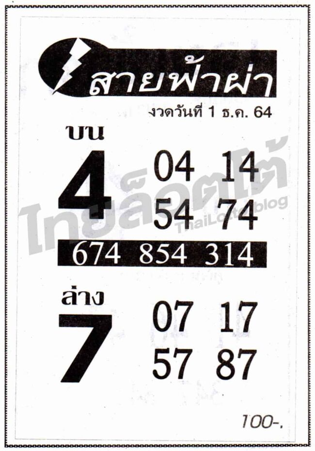 หวยซอง หวยสายฟ้าผ่า-011264