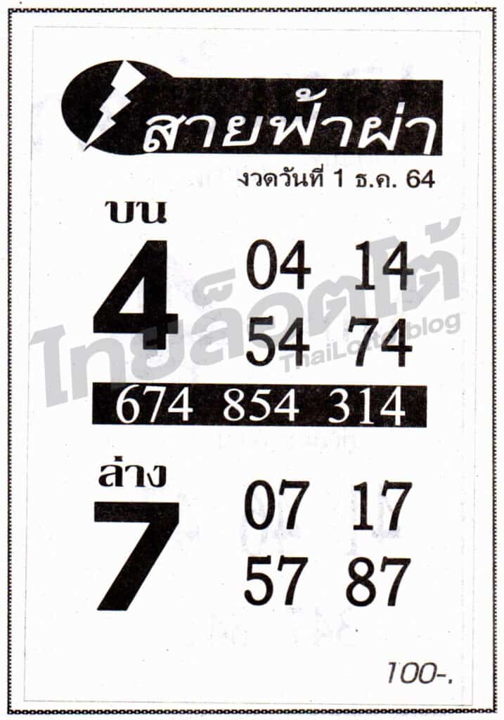 หวยซอง หวยสายฟ้าผ่า-011264